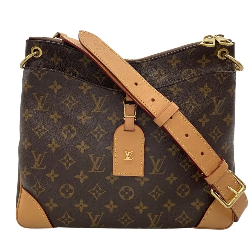 LOUIS VUITTON ODEON NM PM SHOULDER BAG: LOUIS VUITTON Odeon NM PM Shoulder Bag Brand: LOUIS VUITTON Type: Shoulder Bag Material: Monogram canvas Color: Brown Size: W12.2 x H10.6x D0.0inch Accessories: None Accessories Notice: When