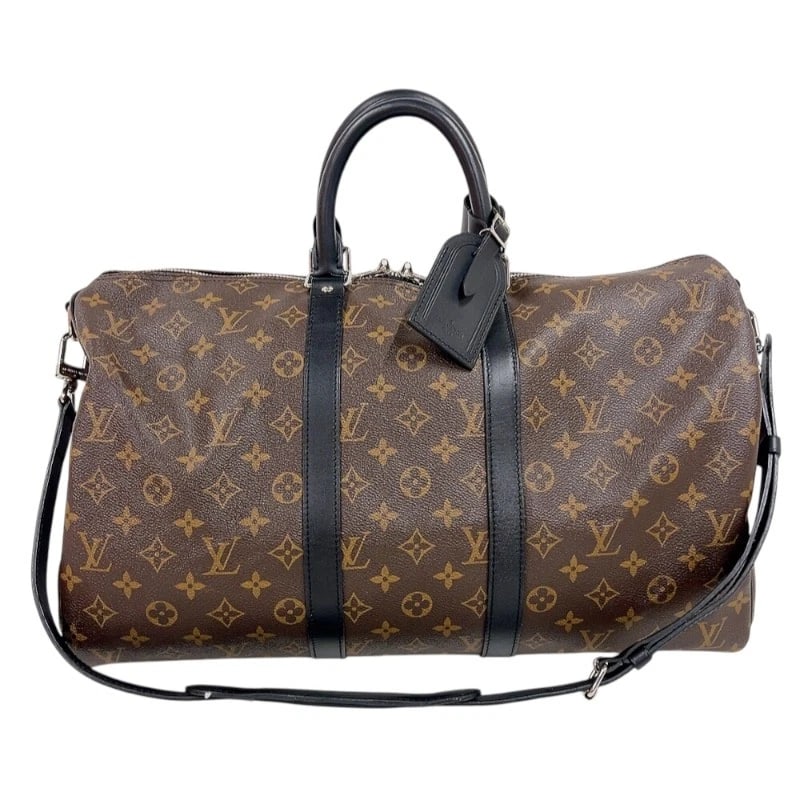 LOUIS VUITTON KIEPOL BANDRIERE 45 BOSTON BAG: LOUIS VUITTON Kiepol Bandriere 45 Boston bag Brand: LOUIS VUITTON Type: Boston bag Material: Monogram Macasa Color: Black Gold Hardware Size: W17.7 x H10.6x D7.9inch Accessories: None