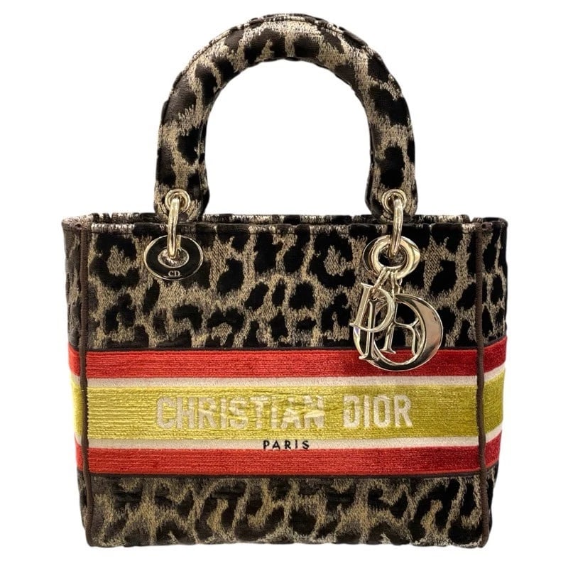 CHRISTIAN DIOR LADY DIOR MEDIUM HANDBAG: Christian Dior lady dior medium Handbag Brand: Christian Dior Type: Handbag Material: velvet Color: None Size: W9.4 x H7.9x D3.5inch Accessories: None Accessories Notice: When purchasing p