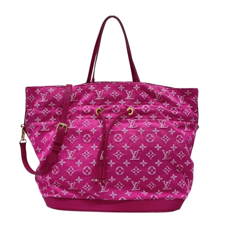 LOUIS VUITTON NOEFUL MM TOTE BAG: LOUIS VUITTON Noeful MM Tote Bag Brand: LOUIS VUITTON Type: Tote Bag Material: Monogram denim Color: Pink Gold Hardware Size: W17.7 x H11.8x D7.5inch Shoulder:39.4inch Accessories: None Ac