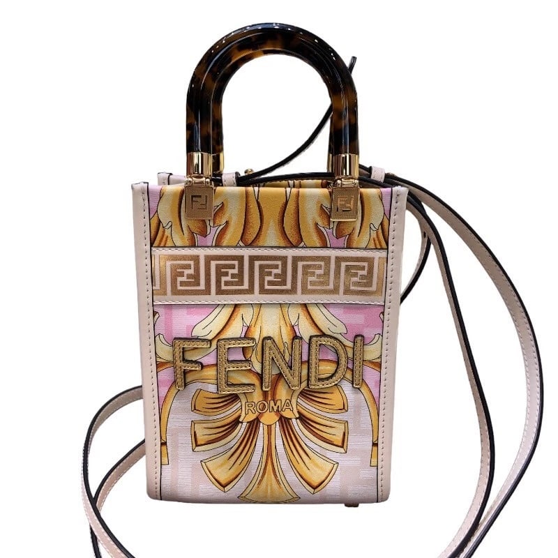 FENDI FENDACE MINI SUNSHINE SHOPPER SHOULDER BAG (1 of 9)