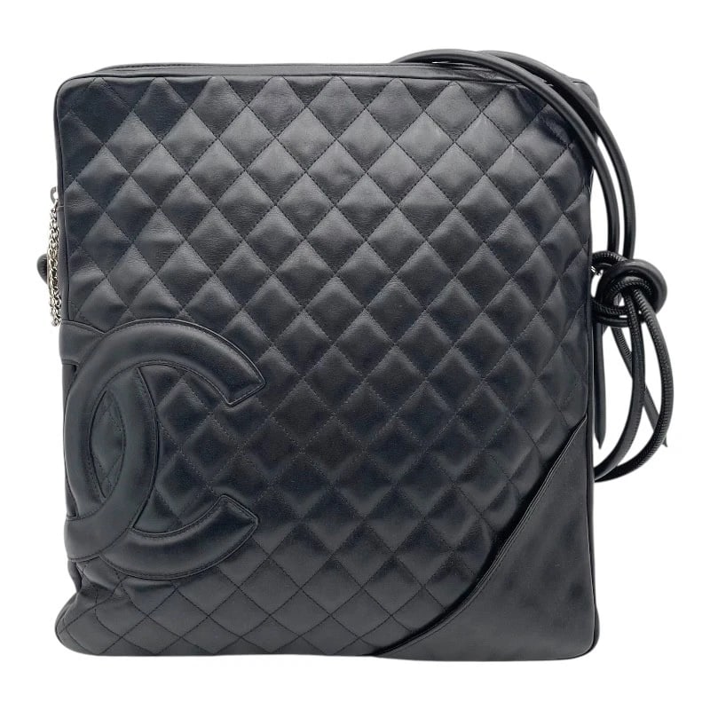 CHANEL CAMBON LINE SHOULDER SHOULDER BAG: CHANEL Cambon line Shoulder Shoulder Bag Brand: CHANEL Type: Shoulder Bag Material: Calfskin Color: Black SVHardware Size: W12.2 x H13.8x D1.6inch Shoulder:52.0inch Accessories: None