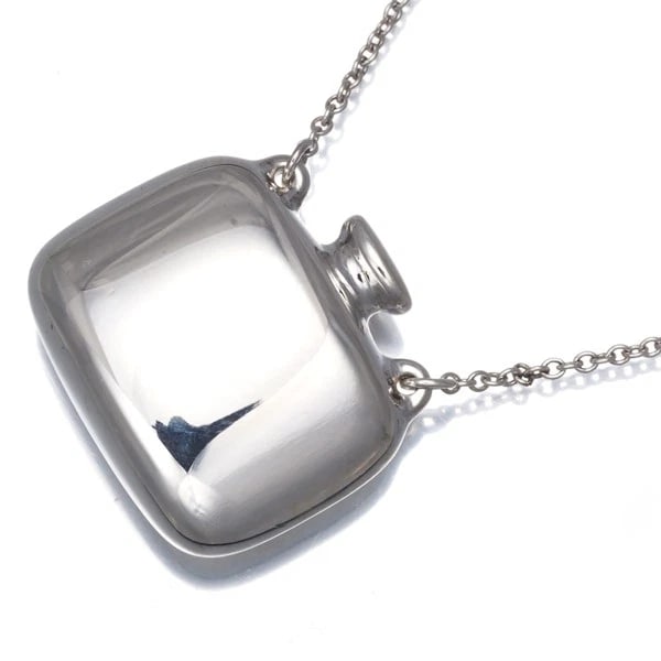 TIFFANY&CO. NECKLACE BOTTLE SQUARE LONG SILVER 925 (1 of 2)