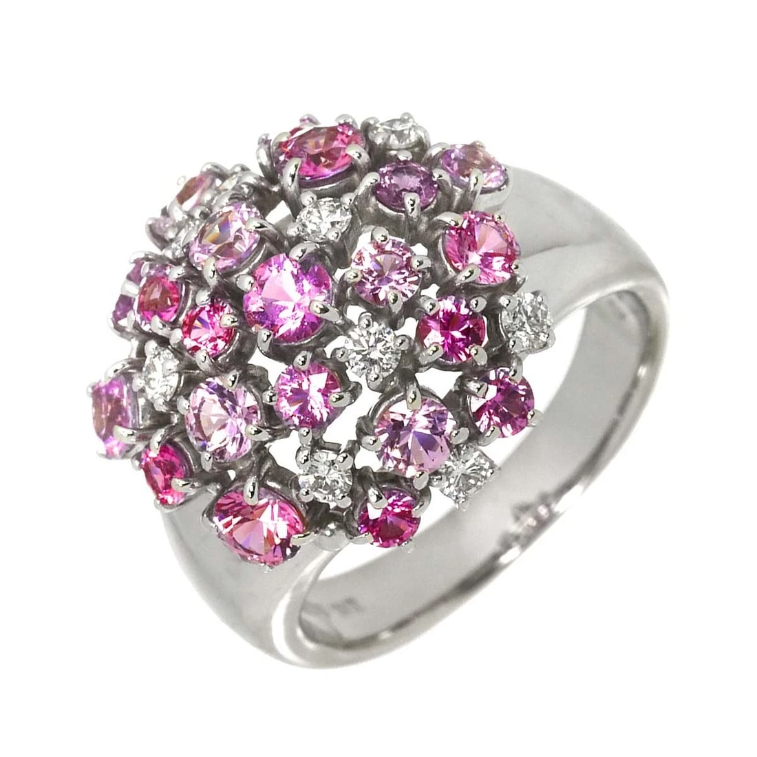 TASAKI SAPPHIRE DIAMOND RING 18K WG (1 of 4)