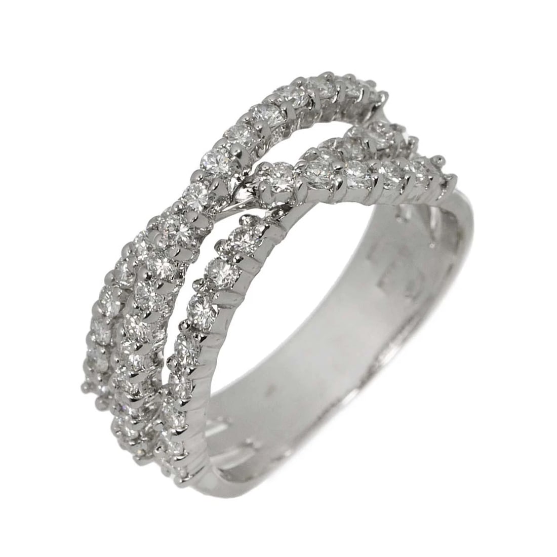 DAMIANI DIAMOND RING 18K WHITE GOLD 750: DAMIANI Diamond Ring 18K White Gold 750 Brand: DAMIANI Type: Ring Material: 18K White Gold Main Stone/Creation Natural Color: White Gold Size: 6(US) Accessories: None Accessories Notice: W