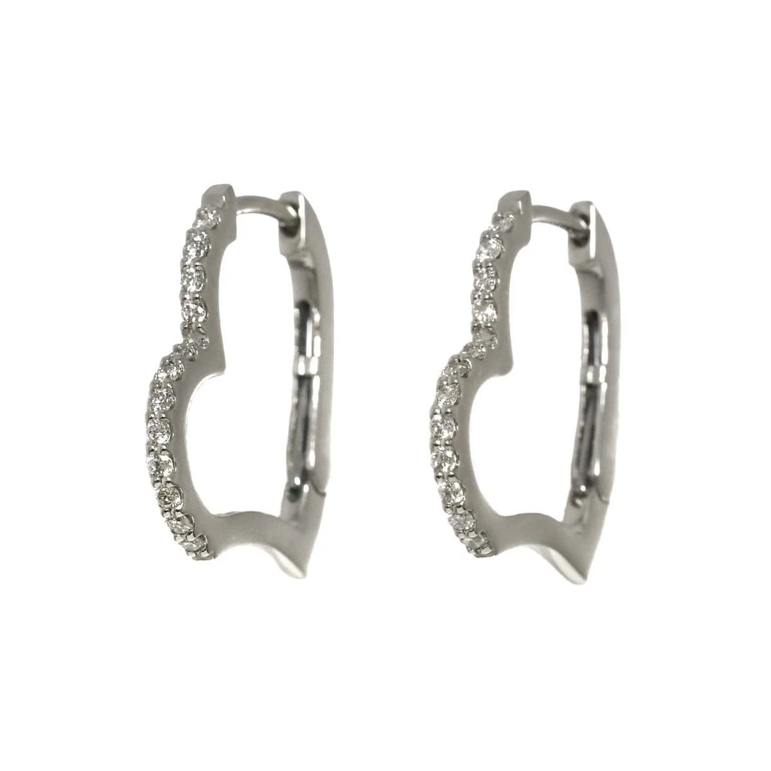 DIAMOND EARRINGS PIERCED PT PLATINUM (1 of 3)