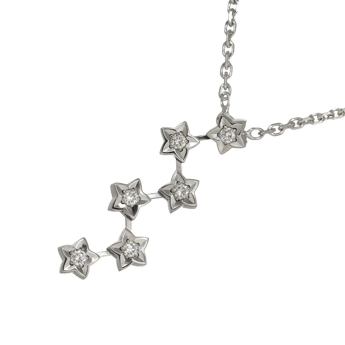 CHANEL COMET DIAMOND NECKLACE 18K WHITE GOLD 750: CHANEL Comet Diamond Necklace 18K White Gold 750 Brand: CHANEL Type: Necklace Material: 18K White Gold Main Stone/Creation Natural Color: White Gold Size: internal circumference of the