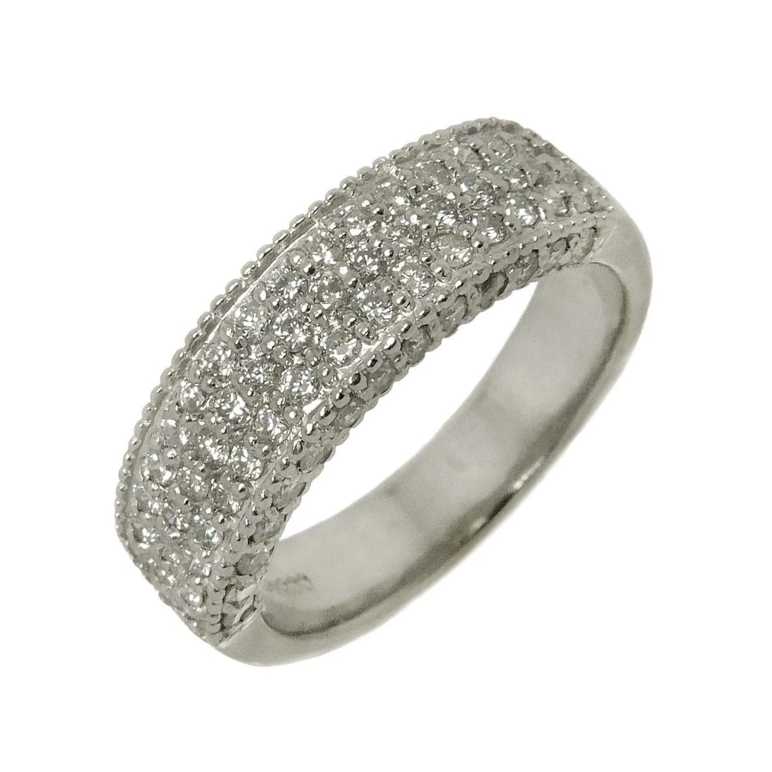 DIAMOND RING PT PLATINUM: Diamond Ring Pt Platinum Brand: Unbranded Type: Ring Material: Pt Platinum Main Stone/Creation Natural Color: Platinum Size: 6(US) Accessories: None Accessories Notice: When purchasing pre