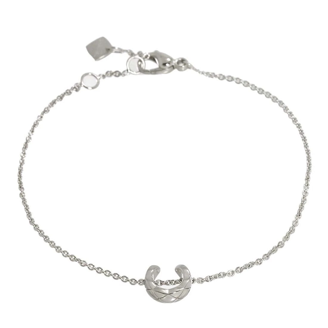 CHANEL COCO CRUSH BRACELET 18K WHITE GOLD 750: CHANEL Coco Crush Bracelet 18K White Gold 750 Brand: CHANEL Type: Bracelet Material: 18K White Gold Color: White Gold Size: Inner circumference 6.7inch to 6.3inch to 5.9inch Width:(max.)7.4 mm