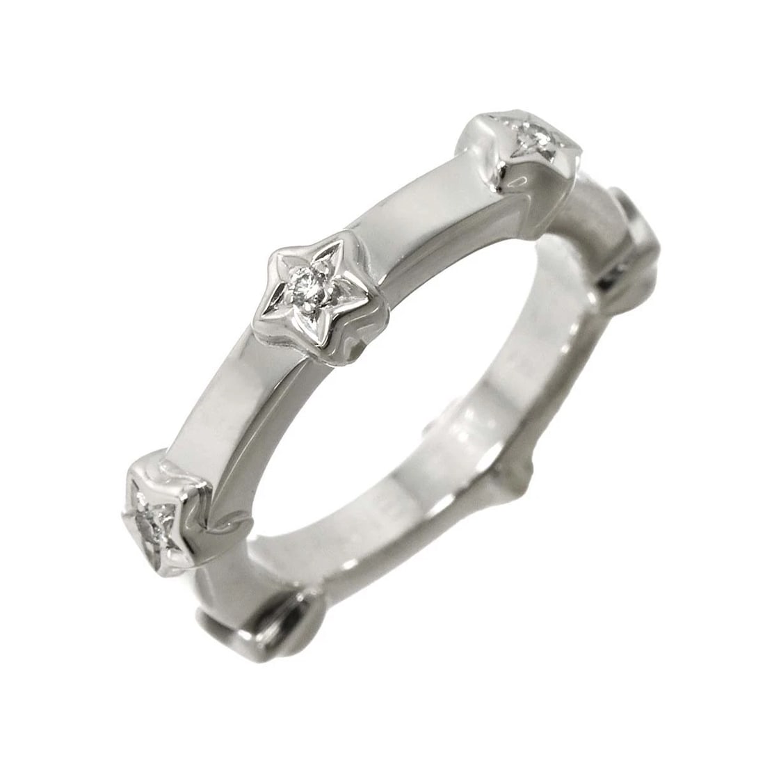 CHANEL COMET DIAMOND RING 18K WHITE GOLD 750: CHANEL Comet Diamond Ring 18K White Gold 750 Brand: CHANEL Type: Ring Material: 18K White Gold Main Stone/Creation Natural Color: White Gold Size: 49/4.75-5(US) Accessories: None Accessori