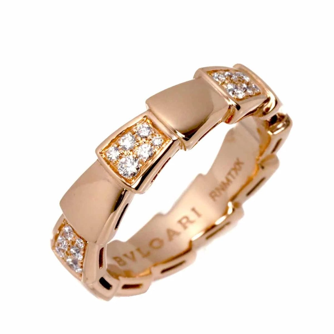 BVLGARI SERPENTI VIPER DIAMOND RING 18K PG 750 (1 of 2)