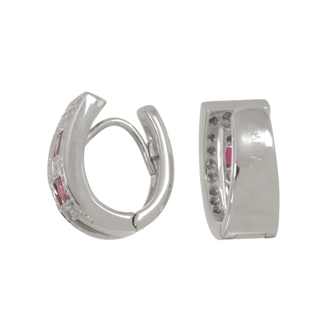 DAMIANI BELLE EPOQUE RUBY DIAMOND EARRINGS - 3