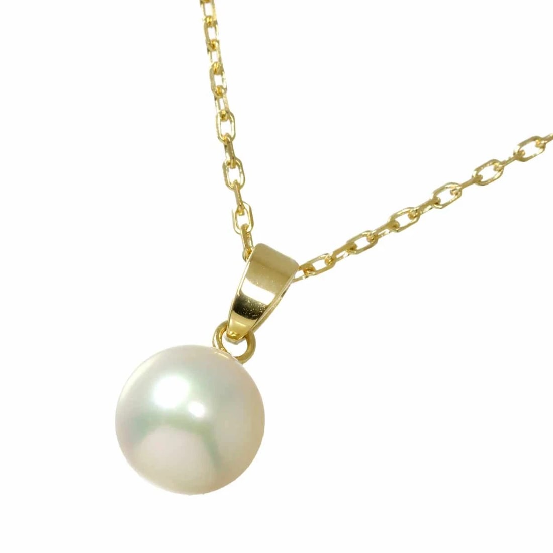 MIKIMOTO AKOYA PEARL NECKLACE 18K YG 750: MIKIMOTO Akoya Pearl Necklace 18K YG 750 Brand: MIKIMOTO Type: Necklace Material: 18K Yellow Gold Main Stone/Creation Akoya Pearl Color: Yellow Gold Size: internal circumference of the chain: 15.7
