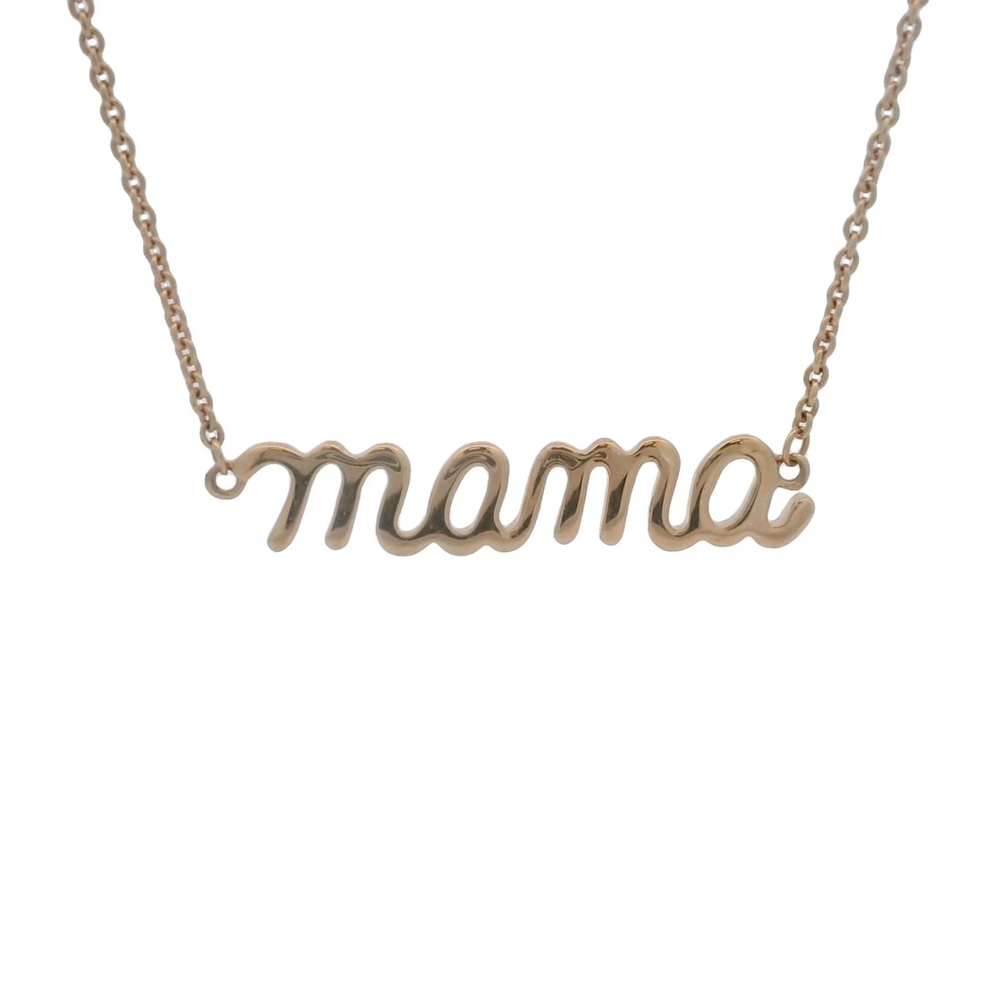 SOLID 18KT ROSE GOLD ADJUSTABLE CHAIN NECKLACE - 2