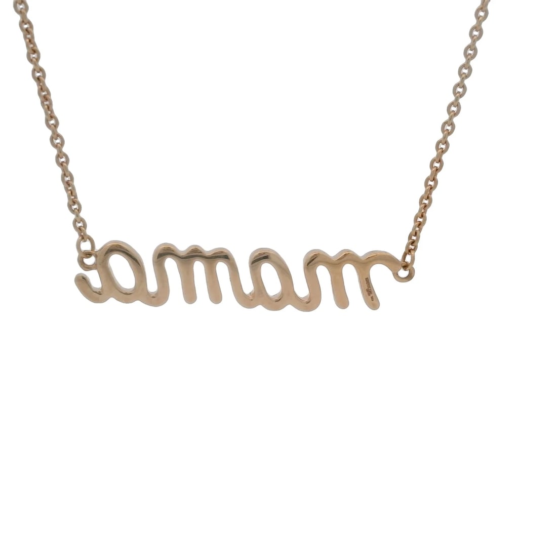 SOLID 18KT ROSE GOLD ADJUSTABLE CHAIN NECKLACE - 3