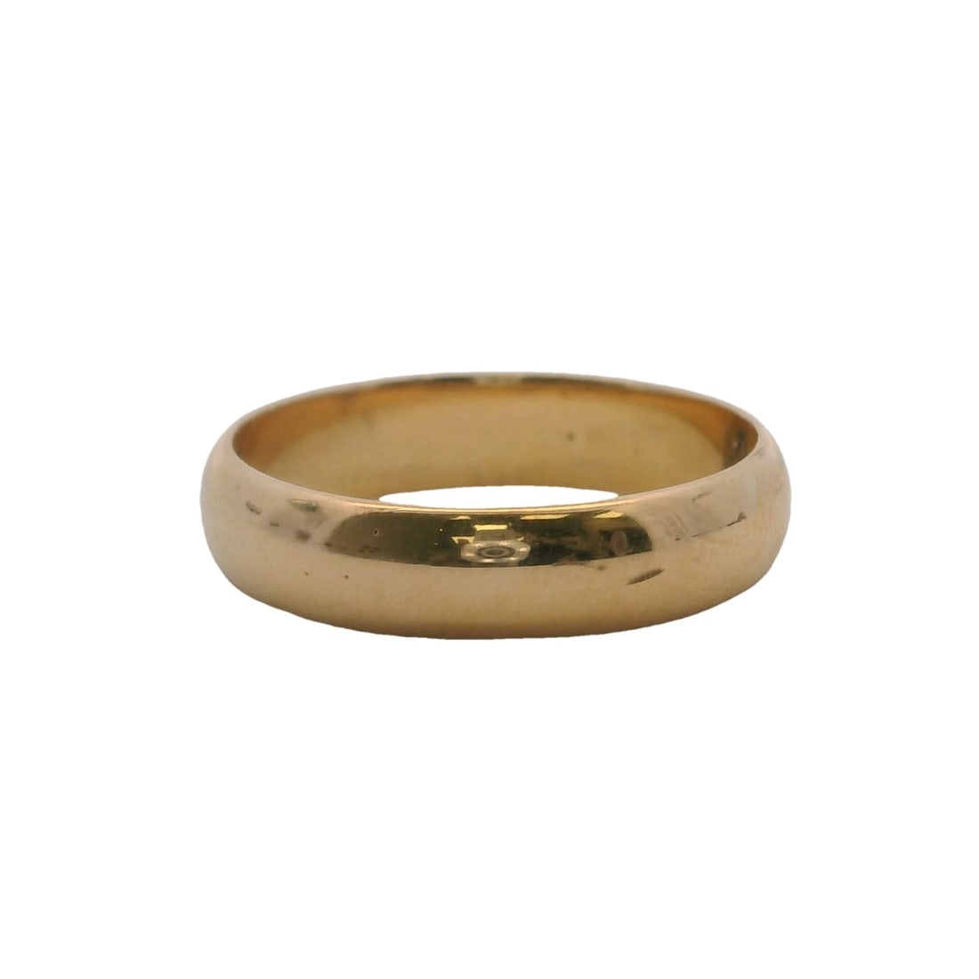 WOOD & SONS 14KT YELLOW GOLD WEDDING BAND RING (1 of 4)