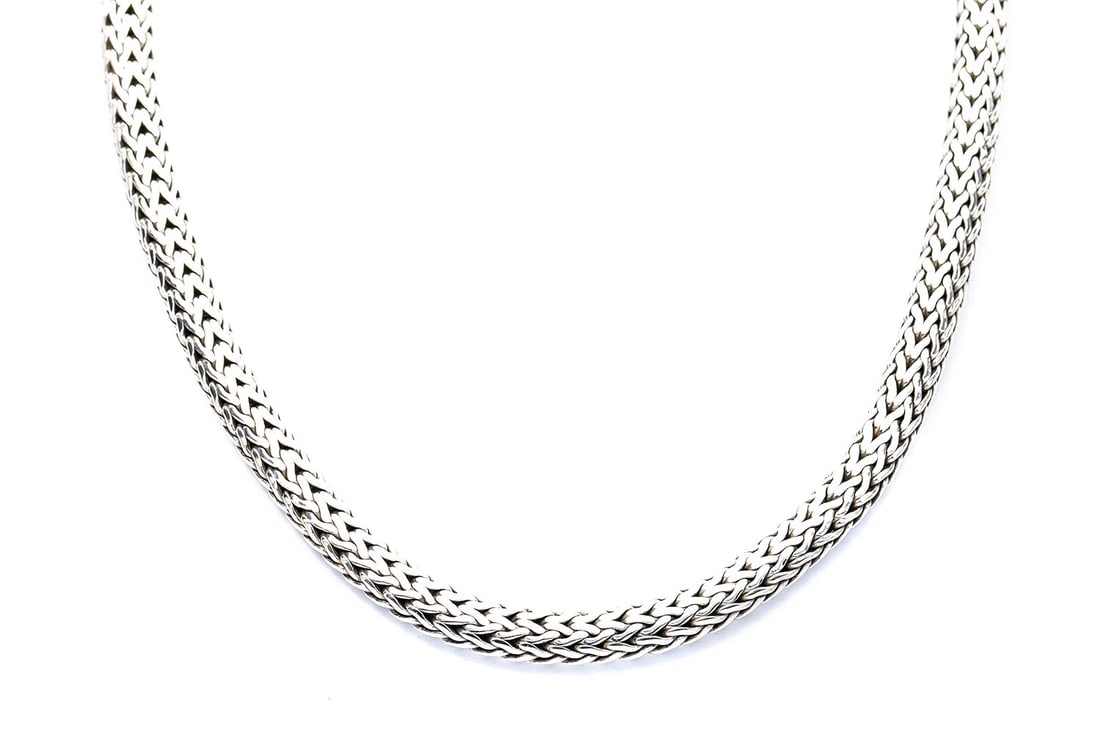 VINTAGE JOHN HARDY CABLE LINK STERLING SILVER 925 NECKLACE (1 of 2)