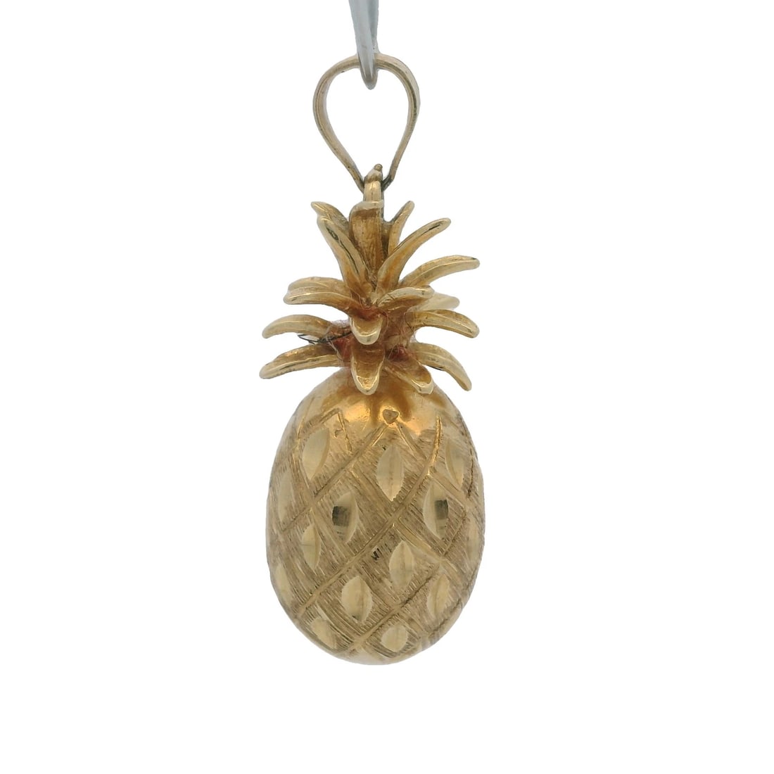 VINTAGE SOLID DETAILED PINEAPPLE PENDANT CHARM - 3