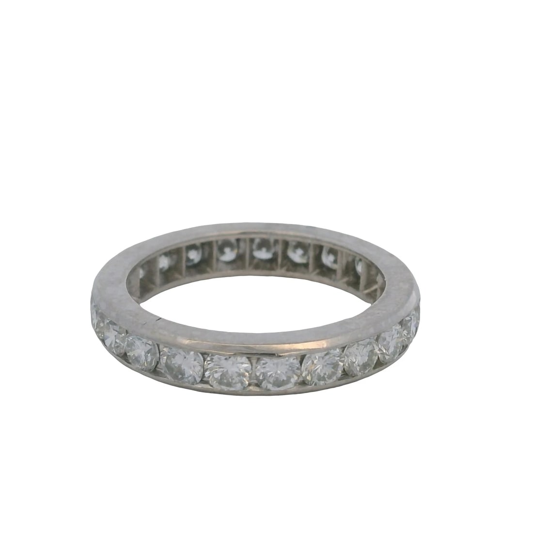 DIAMOND CHANNEL-SET ETERNITY STACKABLE BAND RING - 2
