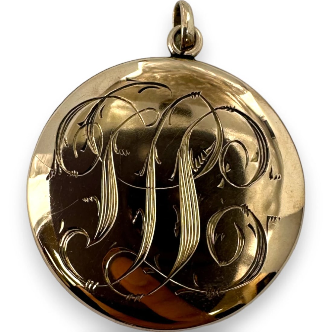 ANTIQUE VICTORIAN 10K ROSE GOLD DIAMOND LOCKET CHARM PENDANT (1 of 3)