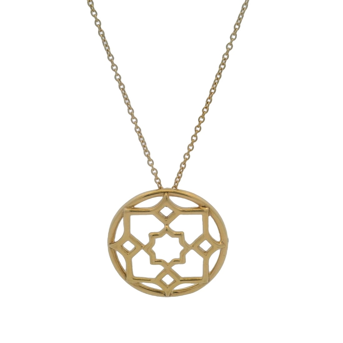 TIFFANY & CO 18KT YELLOW GOLD PENDANT NECKLACE (1 of 7)