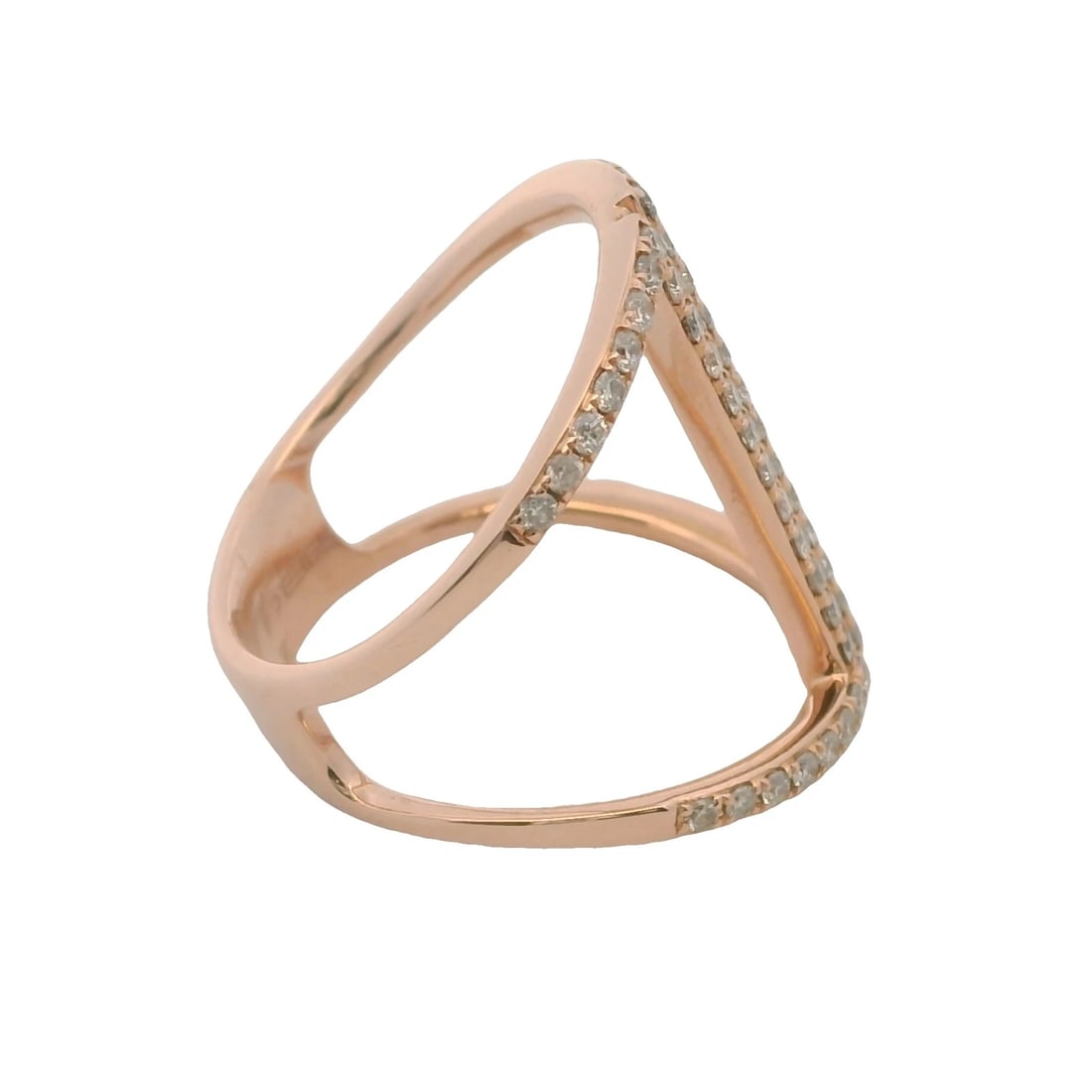 EFFY SOLID AND DIAMOND COCKTAIL LONG CAGE RING - 2