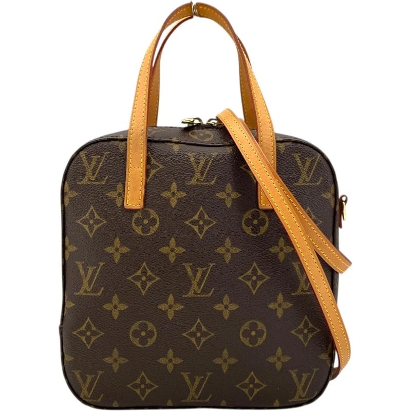 LOUIS VUITTON SPONTINI SHOULDER BAG: LOUIS VUITTON Spontini Shoulder Bag Brand: LOUIS VUITTON Type: Shoulder Bag Material: Monogram Color: Brown Size: W7.9 x H7.9x D3.1inch Shoulder:45.3inch Accessories: None Accessories Notice: