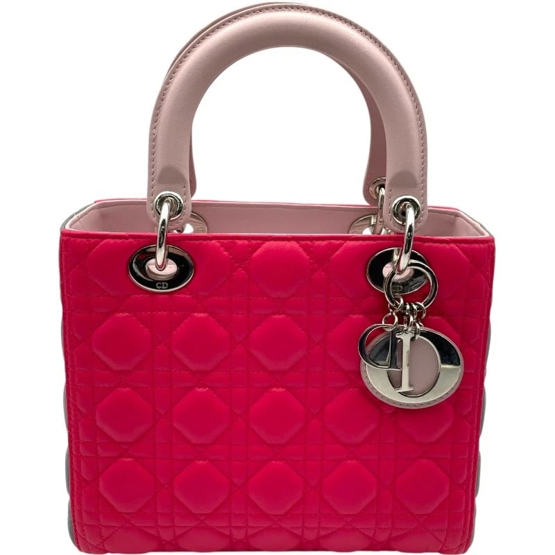 CHRISTIAN DIOR LADY DIOR MEDIUM TRICOLOR HANDBAG (1 of 12)