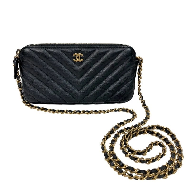 CHANEL V STITCH CHAIN WALLET SHOULDER BAG (1 of 5)