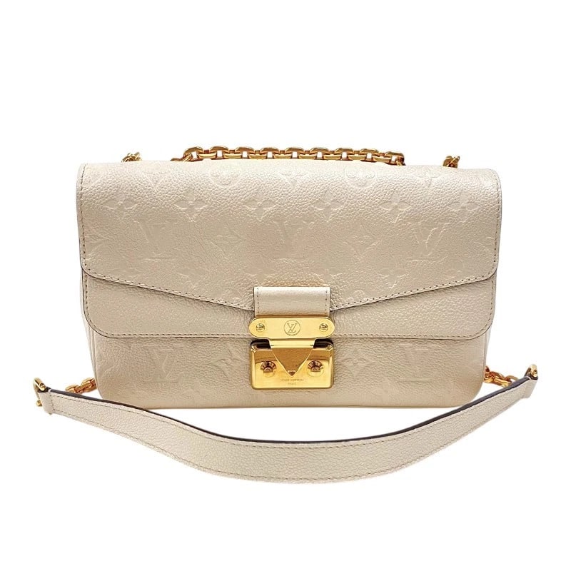 LOUIS VUITTON MARCEAU SHOULDER BAG: LOUIS VUITTON Marceau Shoulder Bag Brand: LOUIS VUITTON Type: Shoulder Bag Material: Monogram anplant leather Color: Claim Gold Hardware Size: W9.4 x H5.9x D2.4inch Shoulder:23.6inch 