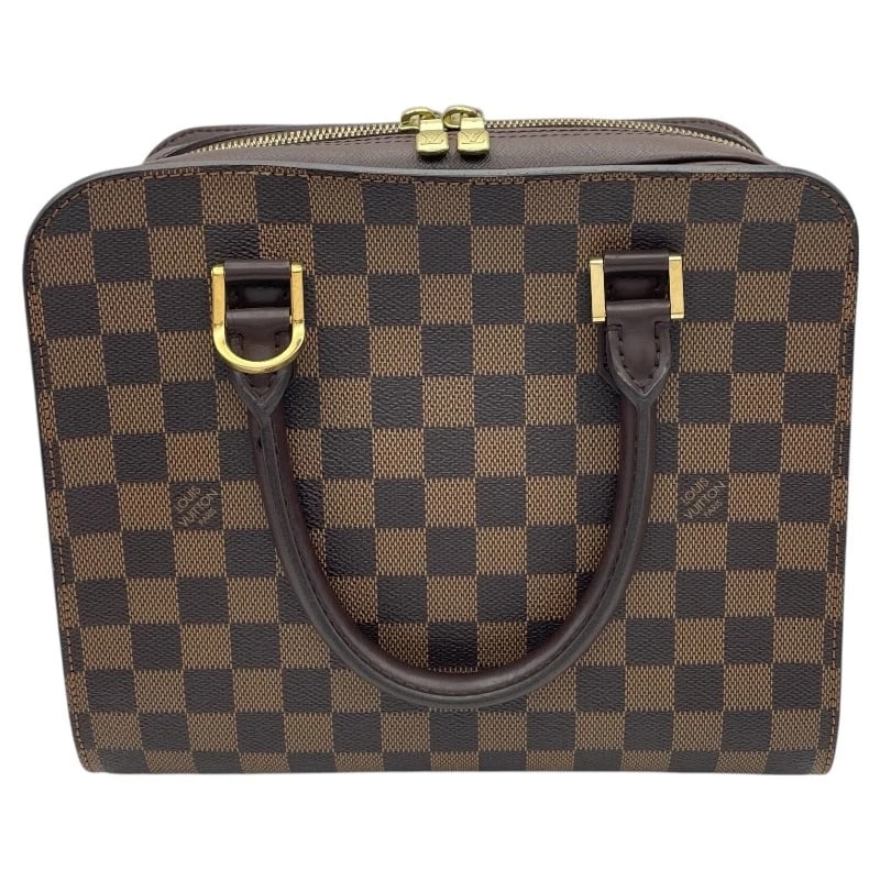 LOUIS VUITTON TRIANA HANDBAG: LOUIS VUITTON Triana Handbag Brand: LOUIS VUITTON Type: Handbag Material: Damier Canvas Color: Brown Size: W10.2 x H8.7x D5.1inch Accessories: None Accessories Notice: When purchasing