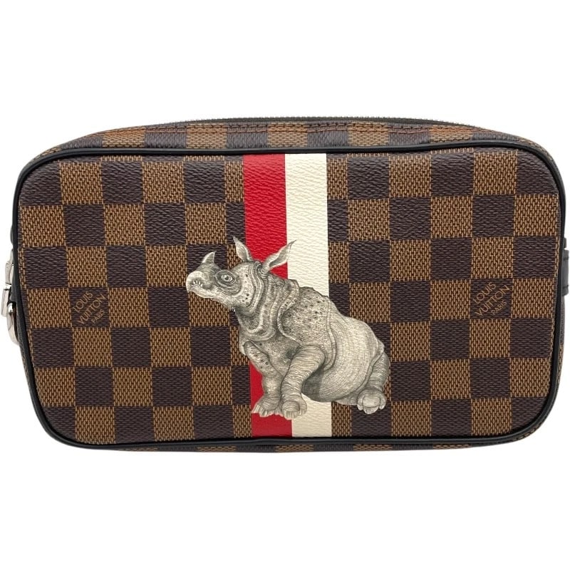 LOUIS VUITTON POCHETTE VOLGA CHAPMAN BUSINESS BAG: LOUIS VUITTON Pochette Volga Chapman business bag Brand: LOUIS VUITTON Type: business bag Material: Damier Savanna Color: Brown Size: W8.7 x H4.7x D1.6inch Accessories: None Accessories No