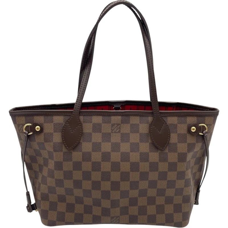 LOUIS VUITTON NEVER FULL PM HANDBAG: LOUIS VUITTON Never full PM Handbag Brand: LOUIS VUITTON Type: Handbag Material: Damier Color: Brown Size: W11.0 x H8.7x D4.7inch Accessories: None Accessories Notice: When purchasing pre-