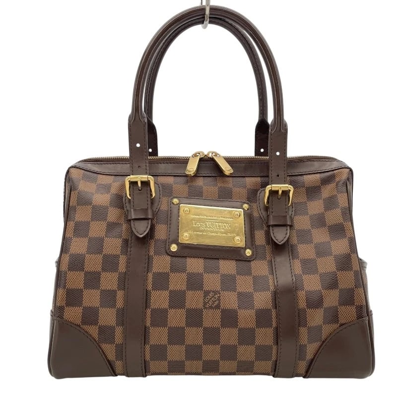 LOUIS VUITTON BERKELEY HANDBAG: LOUIS VUITTON Berkeley Handbag Brand: LOUIS VUITTON Type: Handbag Material: Damier Ebene Color: Brown Size: W12.4 x H8.7x D5.5inch Accessories: None Accessories Notice: When purchasing pre