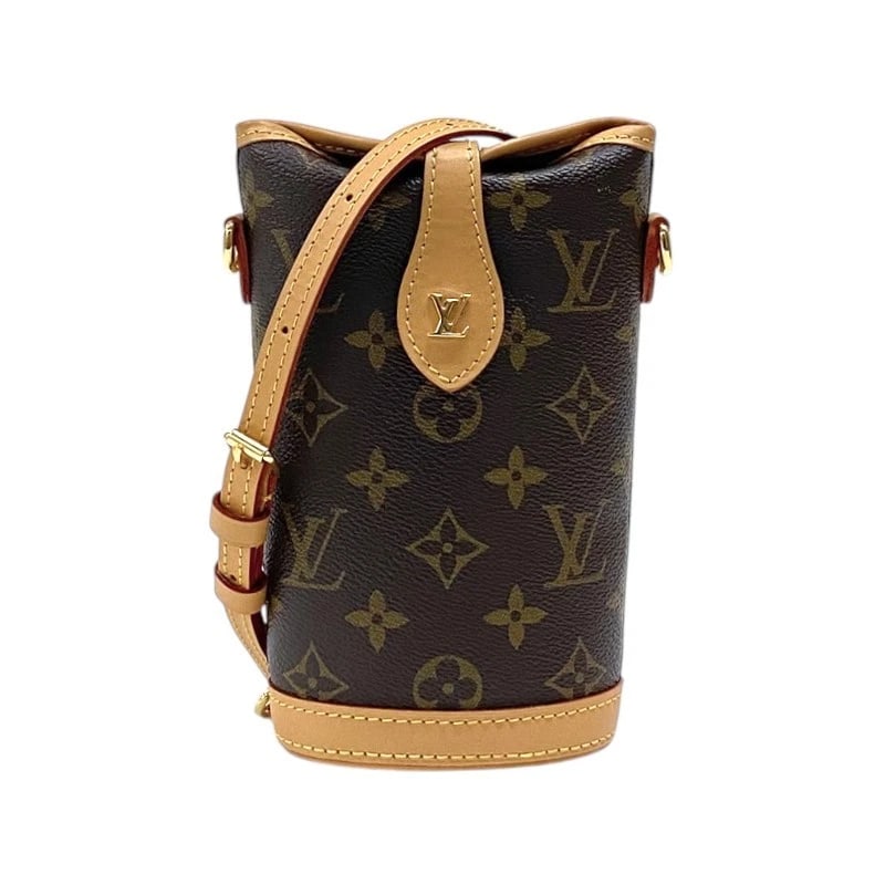 LOUIS VUITTON FOLD ME POUCH SHOULDER BAG: LOUIS VUITTON fold me pouch Shoulder Bag Brand: LOUIS VUITTON Type: Shoulder Bag Material: Monogram canvas Color: Brown Gold Hardware Size: W4.7 x H7.1x D2.4inch Shoulder:35.4inch Accessories: No