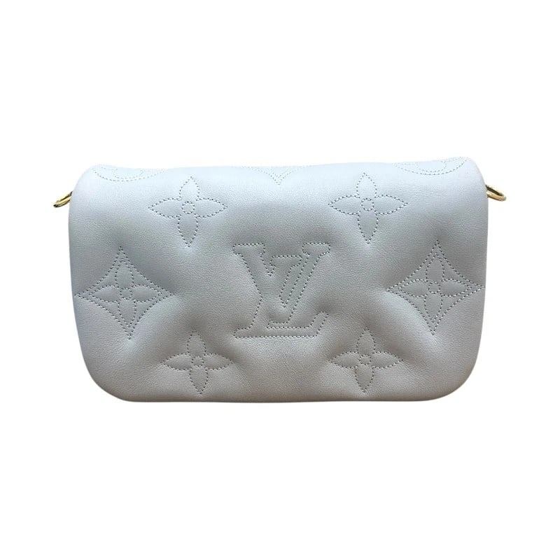 LOUIS VUITTON WALLET ON STRAP SHOULDER BAG: LOUIS VUITTON wallet on strap Shoulder Bag Brand: LOUIS VUITTON Type: Shoulder Bag Material: Calf Leather Bubble Glam Color: Blue Glacier Size: W7.5 x H4.7x D1.6inch Accessories: None