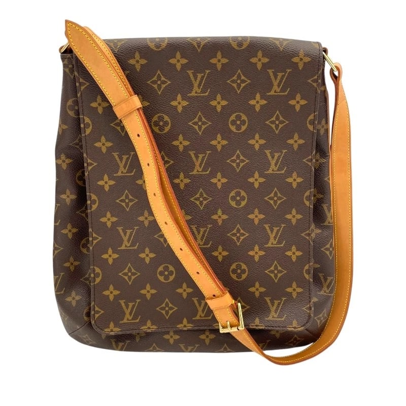 LOUIS VUITTON MUSET SHOULDER BAG: LOUIS VUITTON Muset Shoulder Bag Brand: LOUIS VUITTON Type: Shoulder Bag Material: Monogram canvas Color: Brown Size: W12.6 x H14.6x D1.0inch Shoulder:32.3inch Accessories: None Accessories