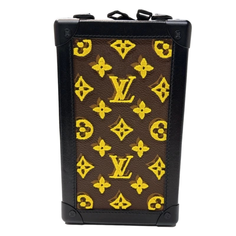 LOUIS VUITTON SOFT TRUNK VERTICAL SHOULDER BAG: LOUIS VUITTON Soft Trunk Vertical Shoulder Bag Brand: LOUIS VUITTON Type: Shoulder Bag Material: Exterior Material Monogram canvas Color: None Size: W5.1 x H8.1x D3.0inch Shoulder:23.8inch 