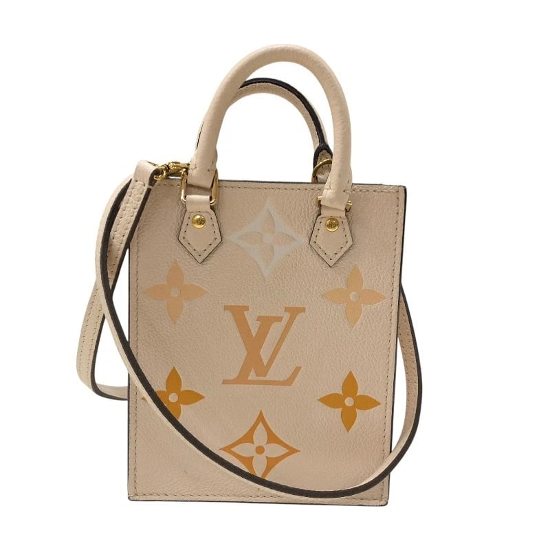 LOUIS VUITTON PETIT SAC PLAT SHOULDER BAG: LOUIS VUITTON Petit Sac Plat Shoulder Bag Brand: LOUIS VUITTON Type: Shoulder Bag Material: Monogram ? An plant Color: Ivory Size: W5.5 x H6.5x D2.0inch Shoulder:43.3inch Accessories: None