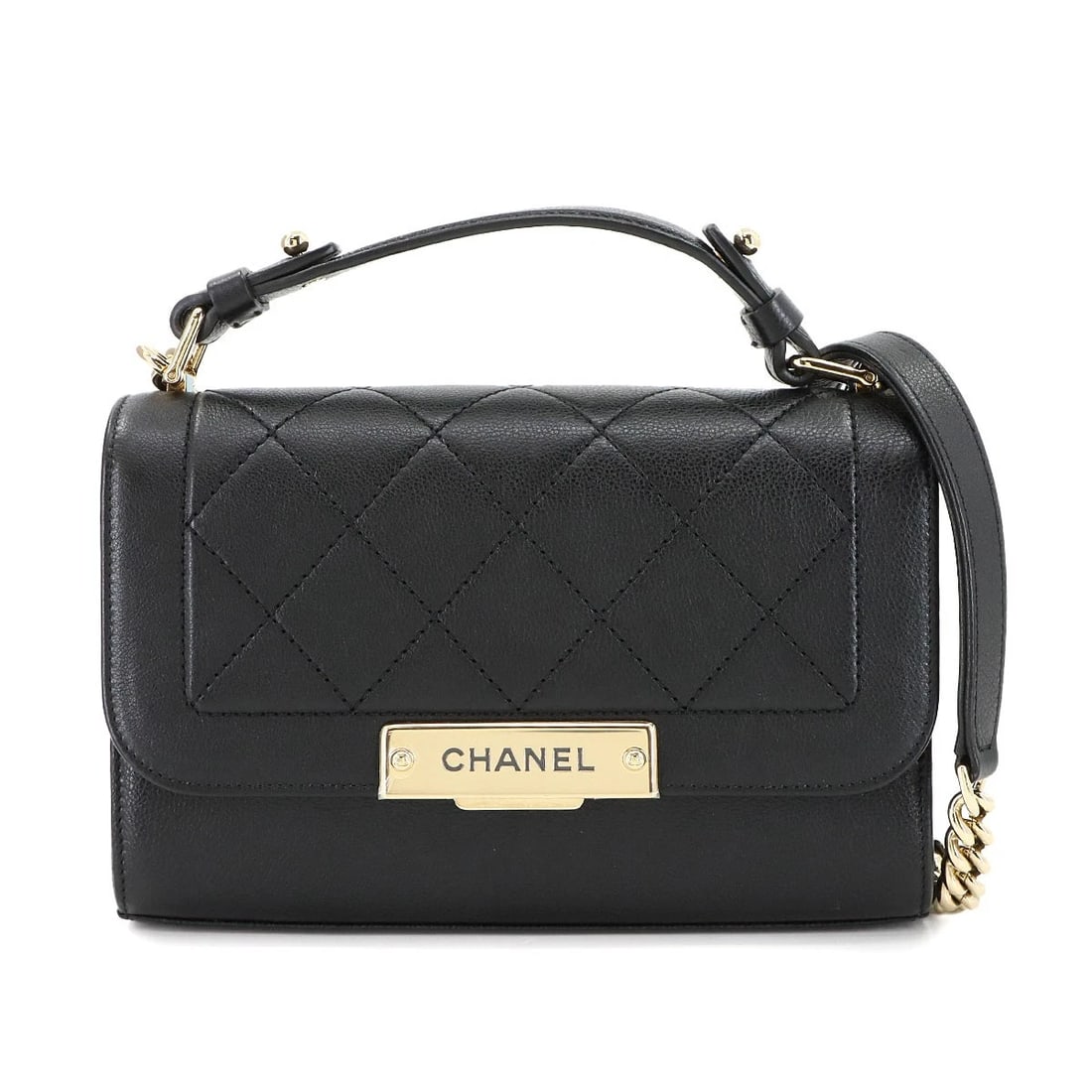 CHANEL MATELASSE CLICK LABEL HAND SHOULDER BAG (1 of 5)