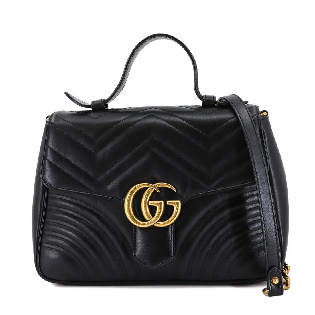 GUCCI GG MARMONT SMALL TOP HANDLE BAG HAND SHOULDER BAG (1 of 5)