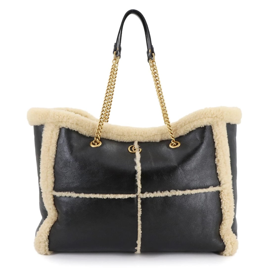 GUCCI GG MARMONT CHAIN TOTE BAG LEATHER (1 of 7)