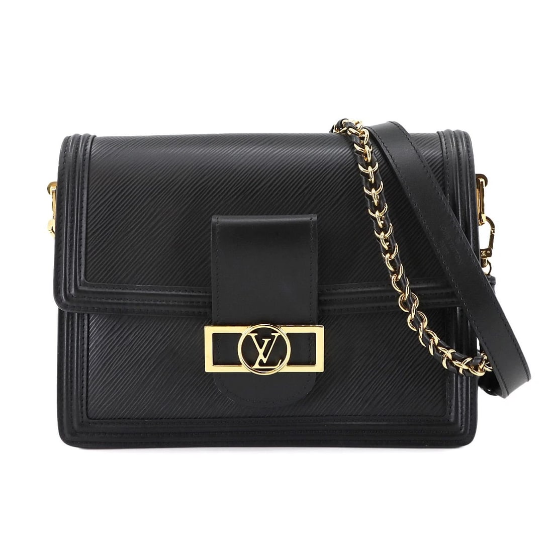 LOUIS VUITTON EPI DAUPHINE NV MM SHOULDER BAG LEATHER (1 of 6)