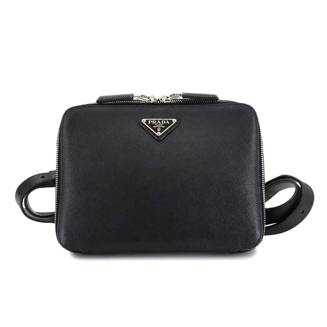 PRADA BACKPACK SAFFIANO LEATHER BLACK PURSE (1 of 5)