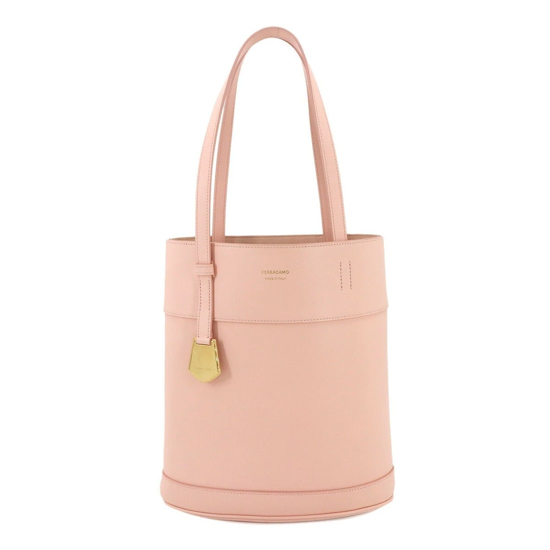 SALVATORE FERRAGAMO TOTE BAG LEATHER PINK PURSE: SALVATORE FERRAGAMO TOTE BAG LEATHER PINK PURSE Brand: Salvatore Ferragamo Type: Tote Bag Material: Leather Color: Pink Size: W 9.65 inch, H 11.02 inch, D 4.33 inch Handle 18.9inch (48cm) Accesso