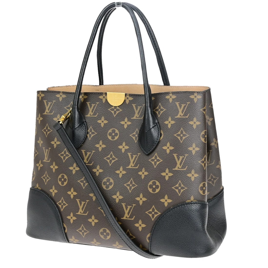 LOUIS VUITTON FLANDRIN 2WAY HAND BAG MONOGRAM LEATHER BN BLACK (1 of 12)