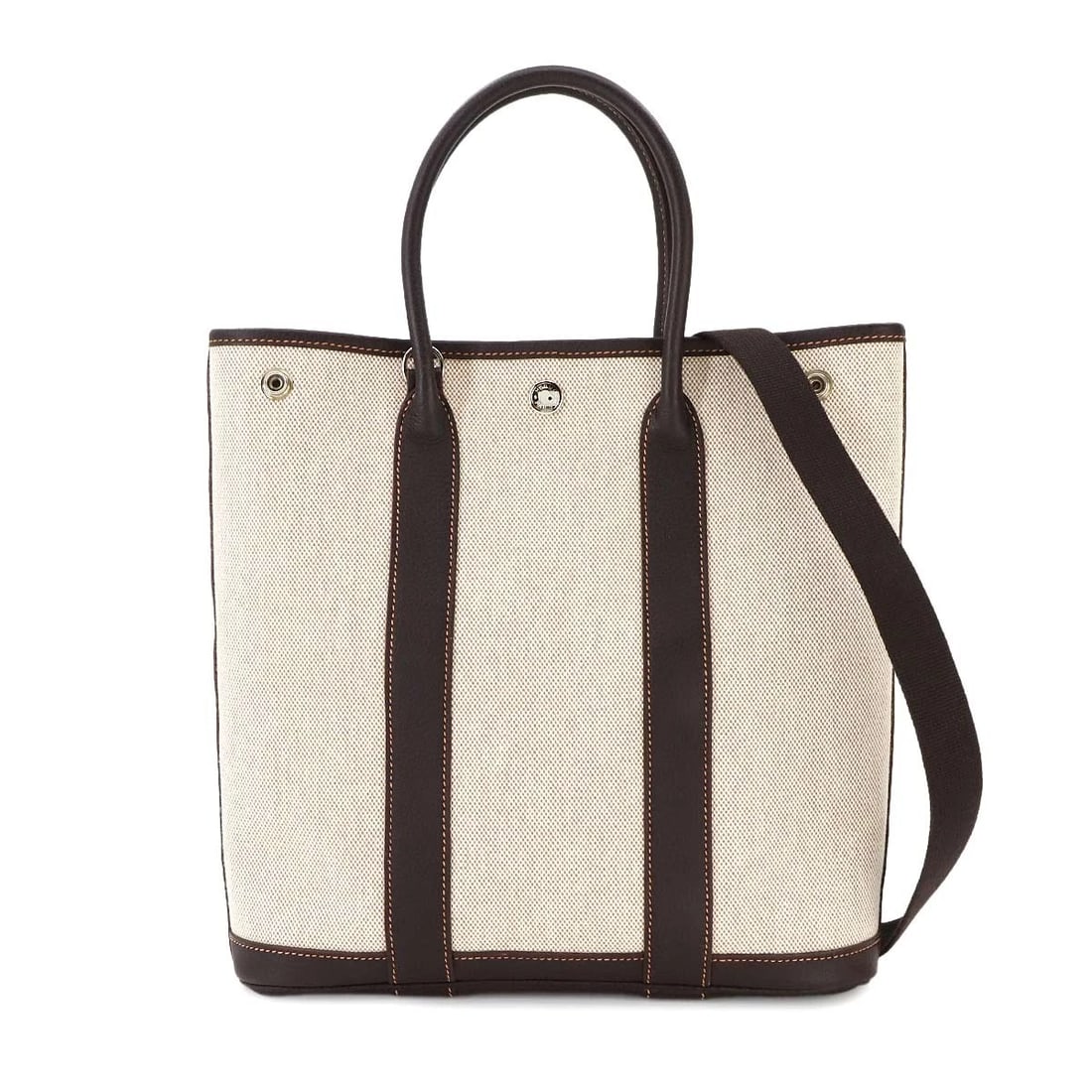 HERMES GARDEN FILE PM TOTE SHOULDER BAG TOILE (1 of 7)