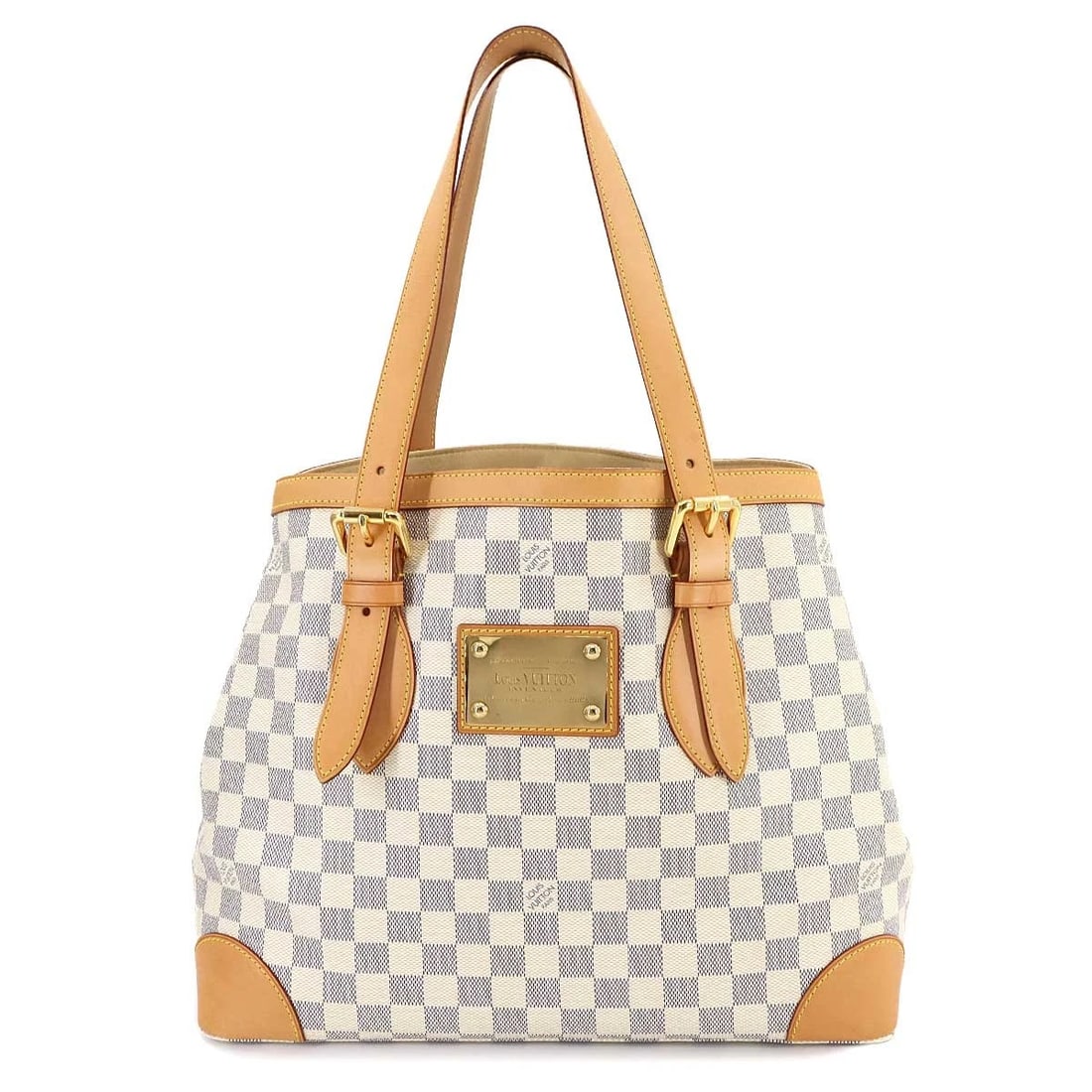 LOUIS VUITTON DAMIER AZUR HAMPSTEAD MM TOTE BAG (1 of 8)