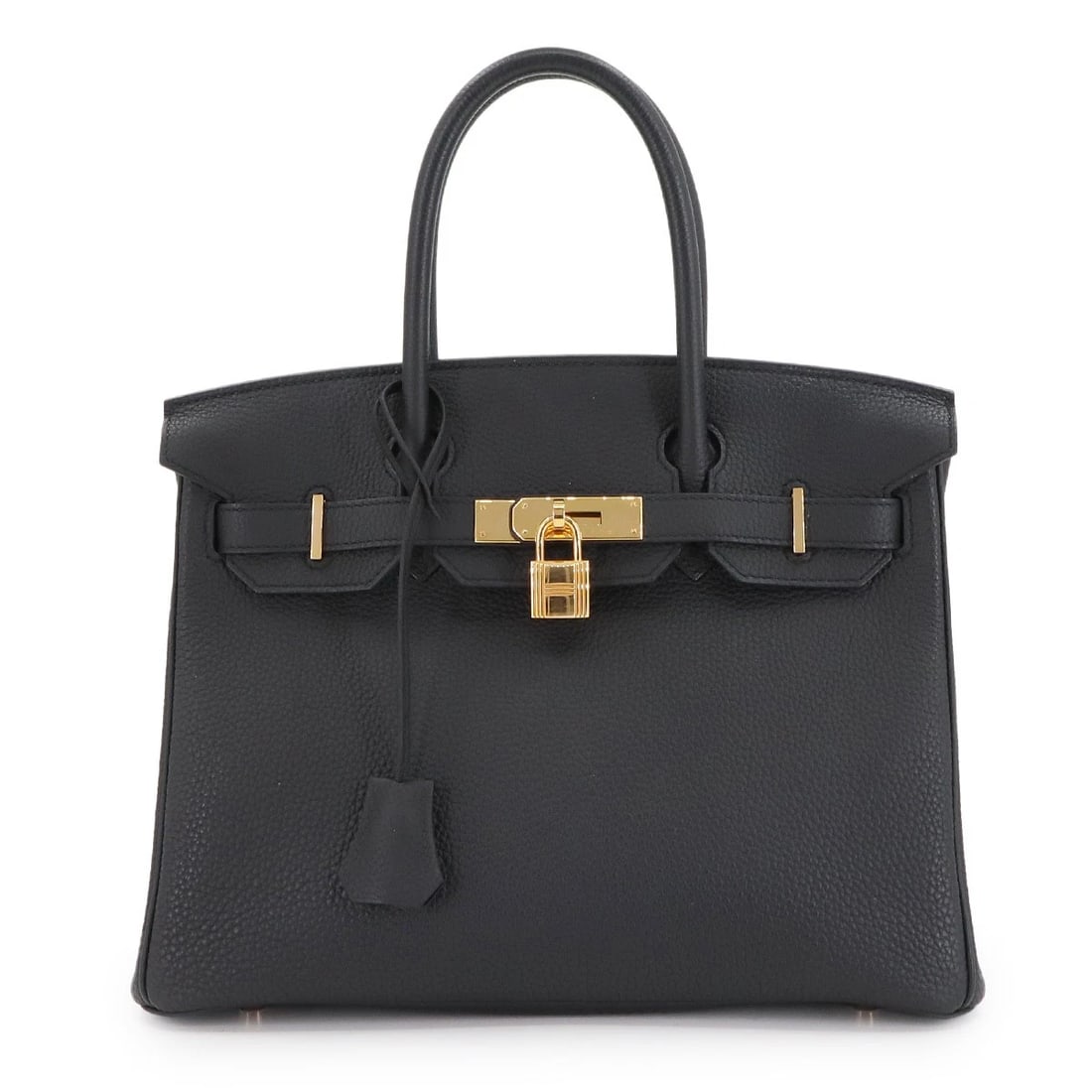 HERMES BIRKIN 30 HAND BAG TOGO LEATHER BLACK PURSE (1 of 8)