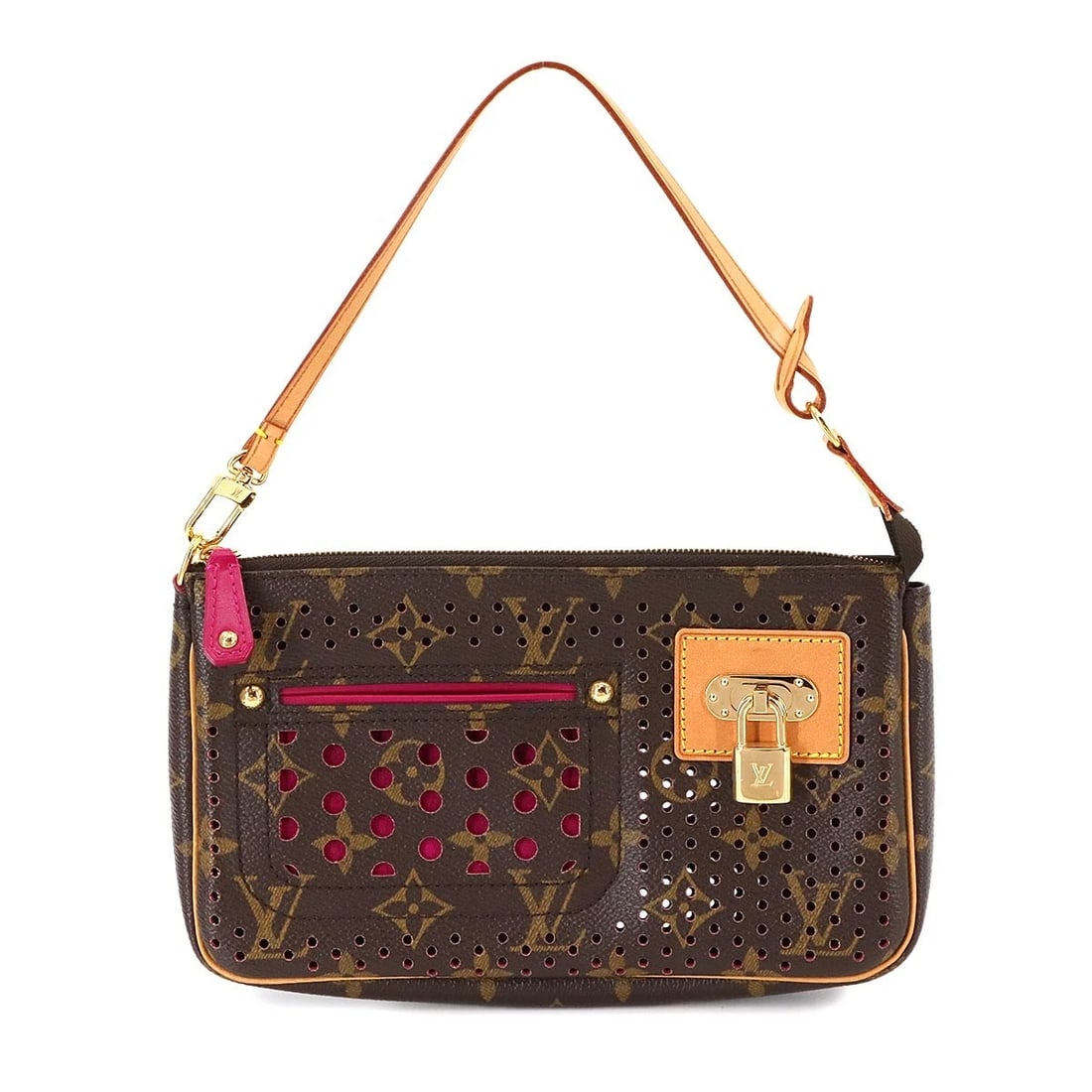 LOUIS VUITTON MONOGRAM PERFO POCHETTE ACCESSOIRE HAND BAG (1 of 7)